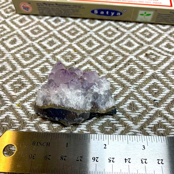 Satya 🪶White Sage 🏵 Incense (3pk) & Rough Amethyst Crystal Chunk 🔮💗📿 - Picture 6 of 6